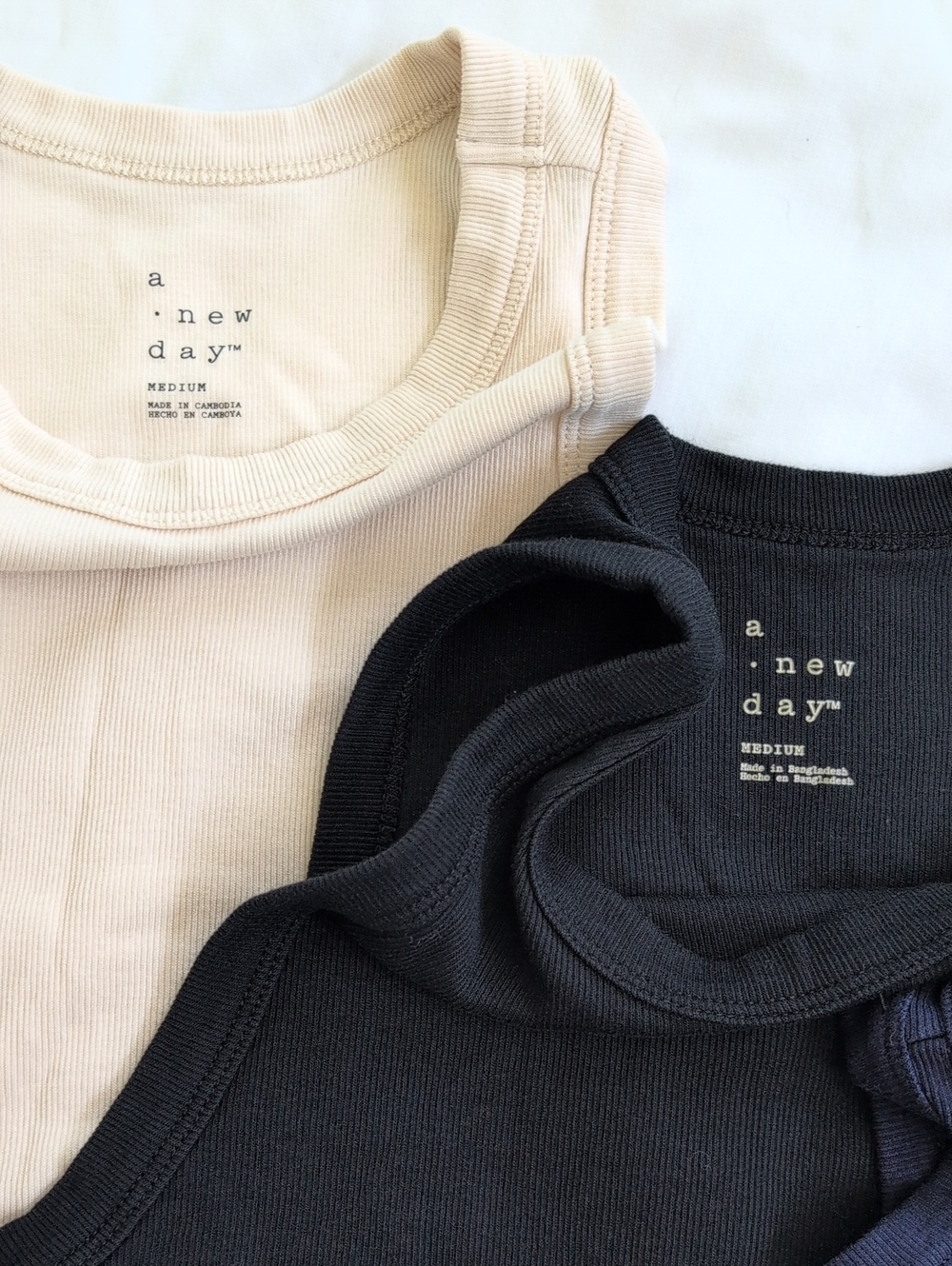 Set Of 4 A New Day Slim Fit Ribbed Tank Tops - Picture 3 of 8